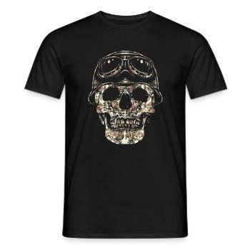 Motards Skull crâne - T-shirt homme - noir - Devant - AI Model Male 178 light (178cm)