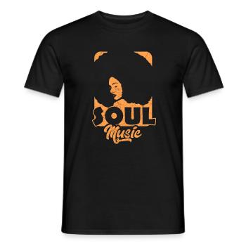 Musique soul - T-shirt homme - noir - Devant - AI Model Male 178 light (178cm)