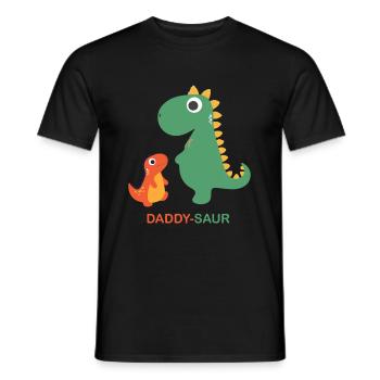 Daddy-Saur - T-shirt homme - noir - Devant - AI Model Male 178 light (178cm)