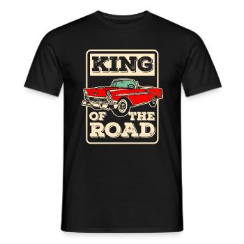 Classic Car Oldtimer Car Cart - Men's T-Shirt - black - Front - AI Model Male 178 light (178cm)