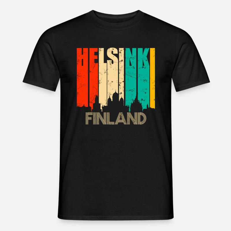Helsinki - Männer T-Shirt - Schwarz