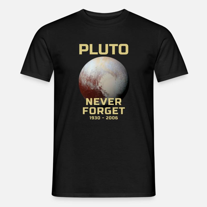 Pluto Planet Solar System 1930 2006 - T-shirt uomo - nero