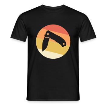 Vintage Pocket Knives - Men's T-Shirt - black - Front - AI Model Male 178 light (178cm)
