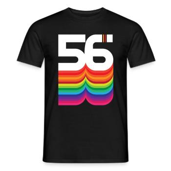 56 Jahre "Geburtstag" - Männer T-Shirt - Schwarz - Vorne - AI Model Male 178 light (178cm)