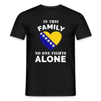 Bosnien Familie Spruch - Männer T-Shirt - Schwarz - Vorne - AI Model Male 178 light (178cm)