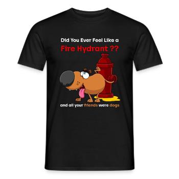Vous êtes-vous déjà senti comme une bouche d’incendie - T-shirt homme - noir - Devant - AI Model Male 178 light (178cm)