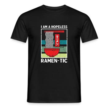 Nouilles Ramen Ramentic sans espoir Nouilles japonaises - T-shirt homme - noir - Devant - AI Model Male 178 light (178cm)