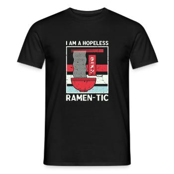 Nouilles Ramen Ramentic sans espoir Nouilles japonaises - T-shirt homme - noir - Devant - AI Model Male 178 light (178cm)