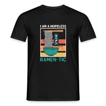 Nouilles Ramen Ramentic sans espoir Nouilles japonaises - T-shirt homme - noir - Devant - AI Model Male 178 light (178cm)