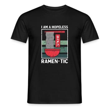 Nouilles Ramen Ramentic sans espoir Nouilles japonaises - T-shirt homme - noir - Devant - AI Model Male 178 light (178cm)