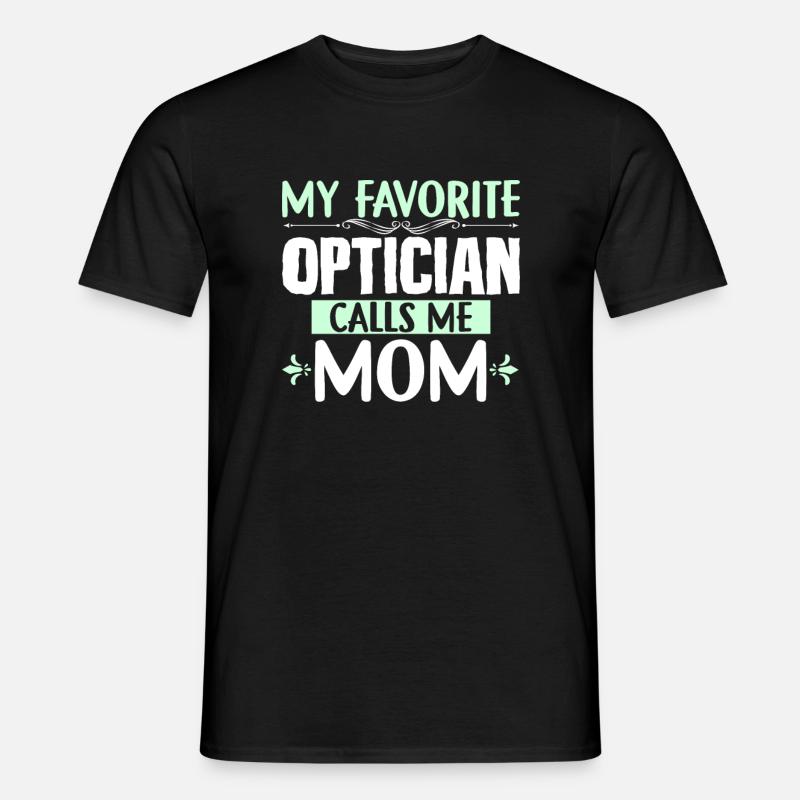 Mutter Bester Optiker - Männer T-Shirt - Schwarz