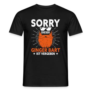 Désolé cette barbe est pardonnée Homme barbu - T-shirt homme - noir - Devant - AI Model Male 178 light (178cm)