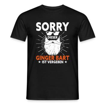 Désolé cette barbe est pardonnée Homme barbu - T-shirt homme - noir - Devant - AI Model Male 178 light (178cm)