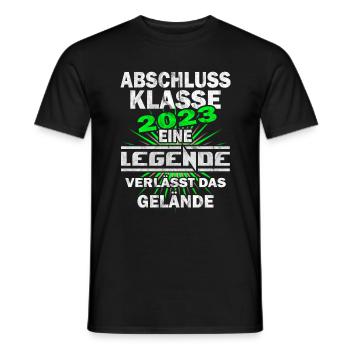 Abschlussklasse 2023 Abitur 2023 - Männer T-Shirt - Schwarz - Vorne - AI Model Male 178 light (178cm)