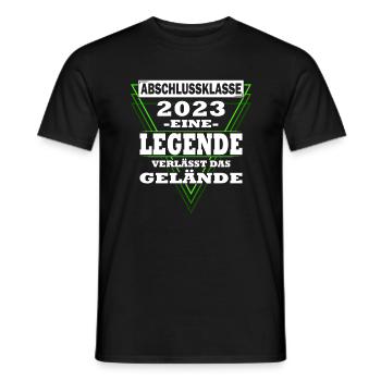 Abschlussklasse 2023 Abitur 2023 - Männer T-Shirt - Schwarz - Vorne - AI Model Male 178 light (178cm)
