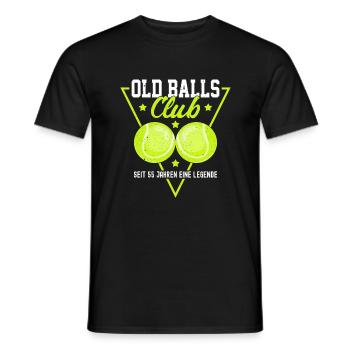Old Balls Club - Seit 55 Jahren eine Legende - Männer T-Shirt - Schwarz - Vorne - AI Model Male 178 light (178cm)