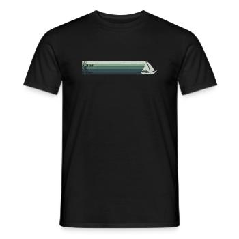 J’en ai assez de faire de la voile Voilier Skipper - T-shirt homme - noir - Devant - AI Model Male 178 light (178cm)