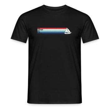 J’en ai assez de faire de la voile Voilier Skipper - T-shirt homme - noir - Devant - AI Model Male 178 light (178cm)