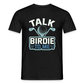 Retro Talk Birdie To Me - Golf Golfer Golfen - T-shirt homme - noir - Devant - AI Model Male 178 light (178cm)