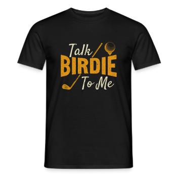 Retro Talk Birdie To Me - Golf Golfer Golfen - T-shirt homme - noir - Devant - AI Model Male 178 light (178cm)
