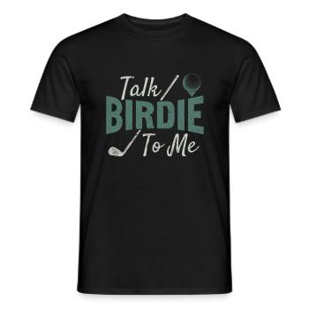 Retro Talk Birdie To Me - Golf Golfer Golfen - T-shirt homme - noir - Devant - AI Model Male 178 light (178cm)