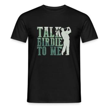 Retro Talk Birdie To Me - Golf Golfer Golfen - T-shirt homme - noir - Devant - AI Model Male 178 light (178cm)