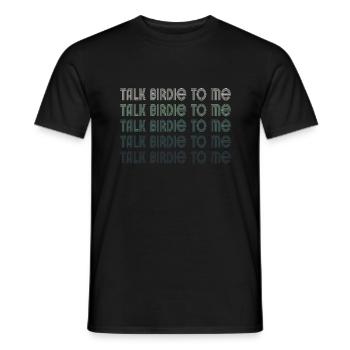 Retro Talk Birdie To Me - Golf Golfer Golfen - T-shirt homme - noir - Devant - AI Model Male 178 light (178cm)
