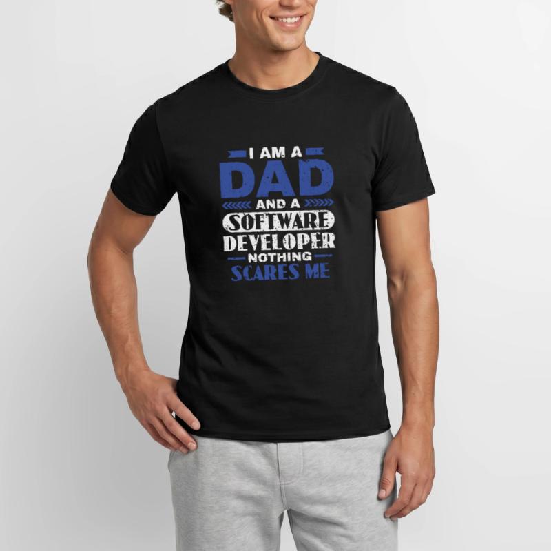 Software Developer Dad - Software Programmer Men’s T-shirt
