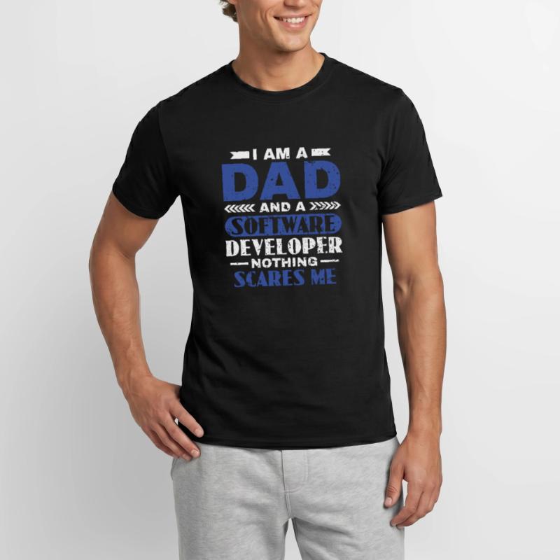 Software Developer Dad - Software Programmer Men’s T-shirt