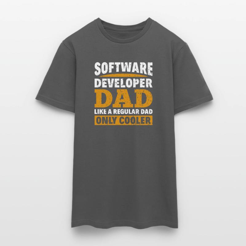 Software Developer Dad - Software Programmer Men's T-Shirt