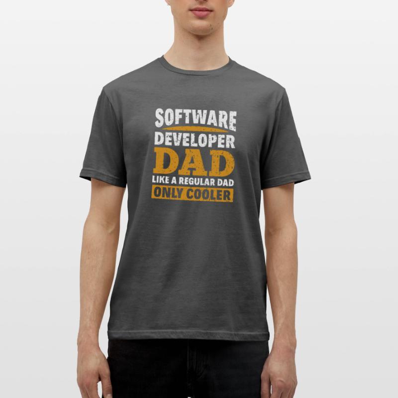 Software Developer Dad - Software Programmer Men's T-Shirt