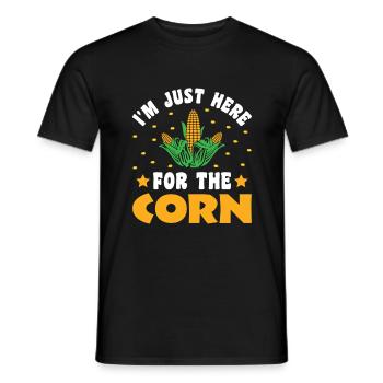 I'm Just Here For The Corn - Corn Farmer Farmer - Men's T-Shirt - black - Front - AI Model Male 178 light (178cm)