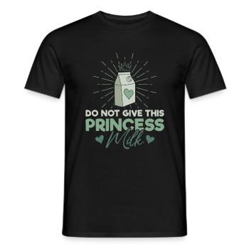 Lactose intolerance - intolerance milk cheese - Men's T-Shirt - black - Front - AI Model Male 178 light (178cm)