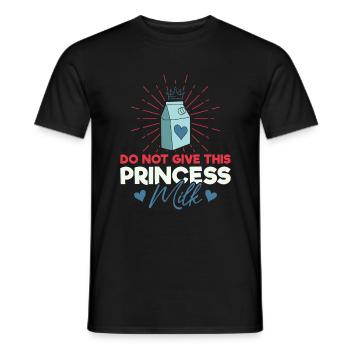 Lactose intolerance - intolerance milk cheese - Men's T-Shirt - black - Front - AI Model Male 178 light (178cm)
