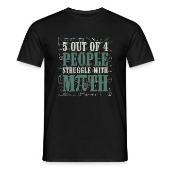 Software Developer Dad - Software Programmer - Men's T-Shirt - black - Front - AI Model Male 178 light (178cm)