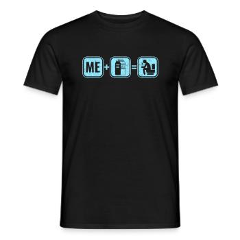 Milk lactose intolerance intolerance milk - Men's T-Shirt - black - Front - AI Model Male 178 light (178cm)