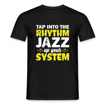 Puisez dans le rythme Jazz Up Your - Musiciens de jazz - T-shirt homme - noir - Devant - AI Model Male 178 light (178cm)