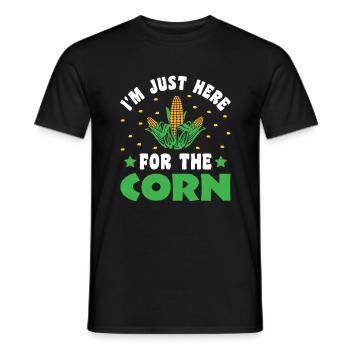 I'm Just Here For The Corn - Corn Farmer Farmer - Men's T-Shirt - black - Front - AI Model Male 178 light (178cm)