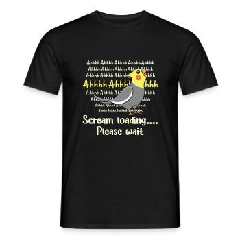 Je suis un peu un gros Tiel - cockatiel - T-shirt homme - noir - Devant - AI Model Male 178 light (178cm)