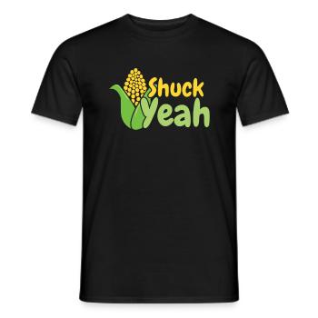 Shuck yes- Corn Farmer Farmer Corn Grain - Men's T-Shirt - black - Front - AI Model Male 178 light (178cm)
