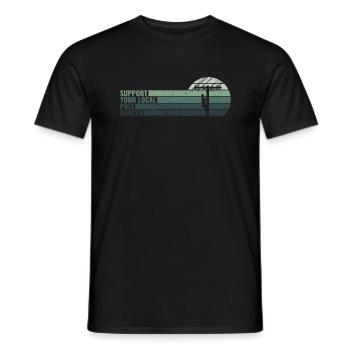 Support Your Local Pole Dancer - - Men's T-Shirt - black - Front - AI Model Male 178 light (178cm)