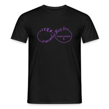 Souvenez-vous de leur amour - La démence d’Alzheimer - T-shirt homme - noir - Devant - AI Model Male 178 light (178cm)