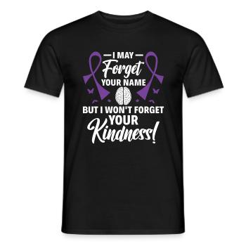 Forget Your Name But Not Your Kindness - - Men's T-Shirt - black - Front - AI Model Male 178 light (178cm)