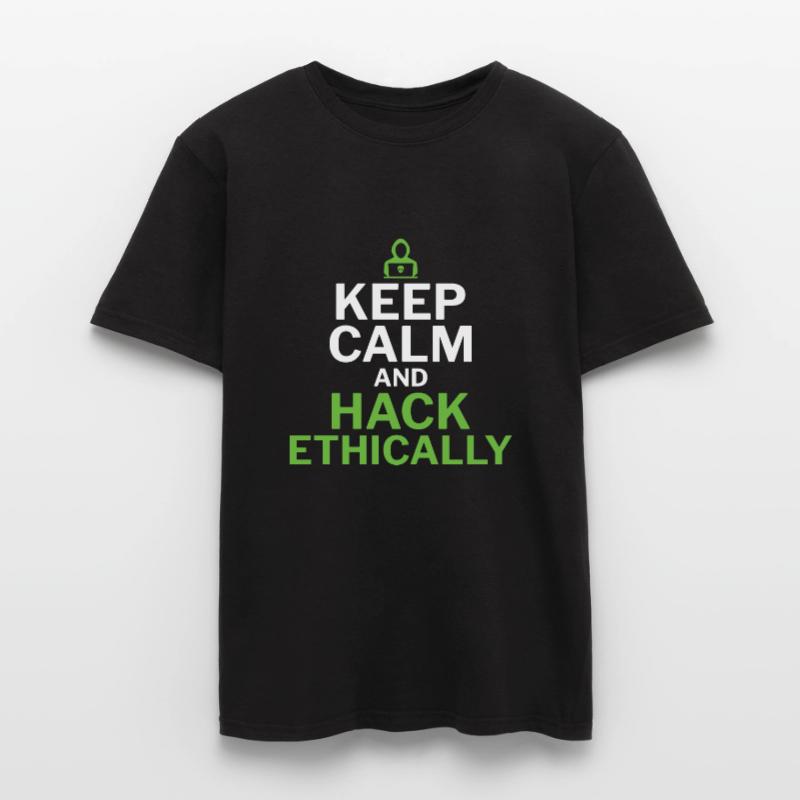 Keep Calm and Hack Ethically - Ethical Hacker Männer T-Shirt