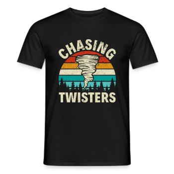 Storm Chaser Dad - Storm Chasing Tornados - Männer T-Shirt - Schwarz - Vorne - AI Model Male 178 light (178cm)