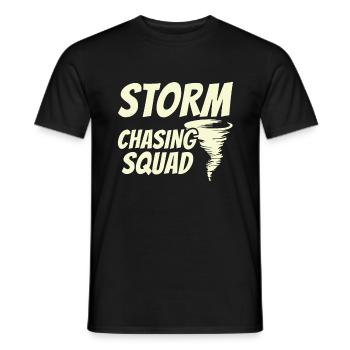 Storm Chaser Dad - Storm Chasing Tornadoes - Men's T-Shirt - black - Front - AI Model Male 178 light (178cm)