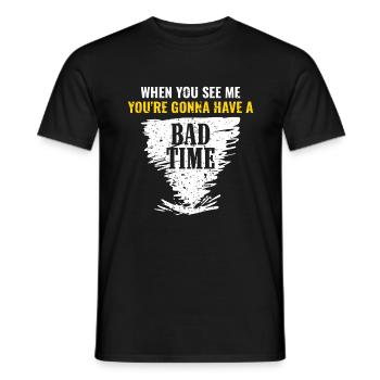Storm Chaser Dad - Storm Chasing Tornadoes - Men's T-Shirt - black - Front - AI Model Male 178 light (178cm)