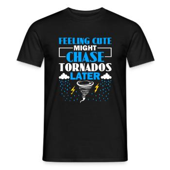 Ich Jage Tornados Nichts Macht Mir Angst - Sturm - Männer T-Shirt - Schwarz - Vorne - AI Model Male 178 light (178cm)