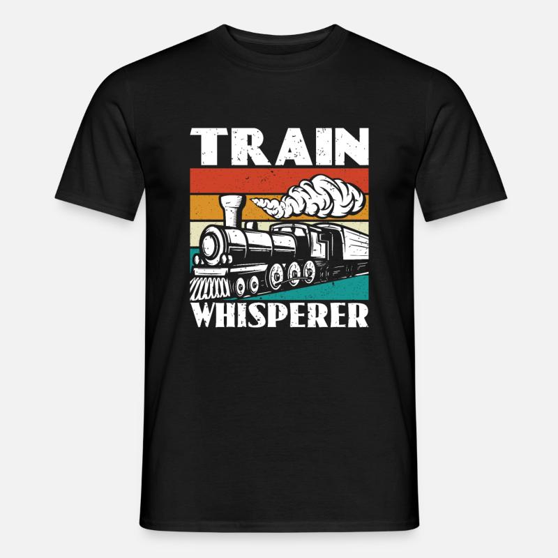 Train Whisperer - Train Driver - Men's T-shirt - black