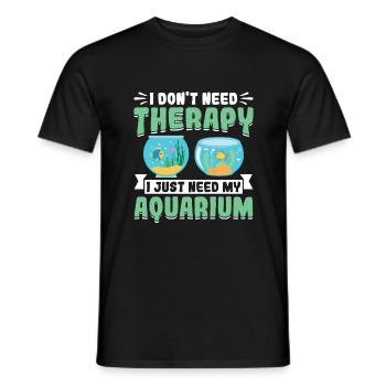 J’ai juste besoin de mon aquarium - Aquascaping Aquarium - T-shirt homme - noir - Devant - AI Model Male 178 light (178cm)